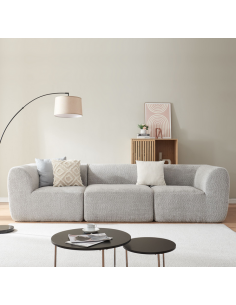 sofa modulsofa moduler moderne design stof grå 2