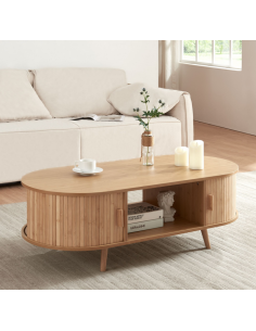 sofabord med opbevaring træ eg opbevaring stuemøbler 2