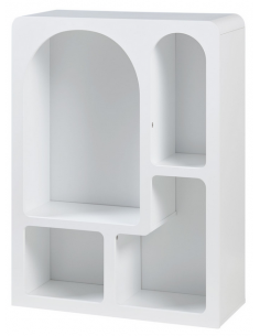 moderne reol opbevaring stuemøbler hvid 2