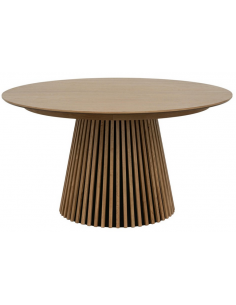 rundt spisebord med udtræk eg træ egetræ 140