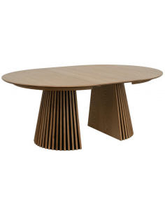 rundt spisebord med udtræk eg træ egetræ 140 2