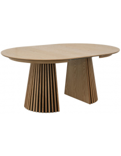 rundt spisebord med udtræk eg træ egetræ 120 2