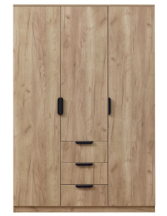 klædeskab træ eg skab soveværelse garderobe