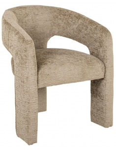 spisebordsstol med armlæn stof tekstil beige