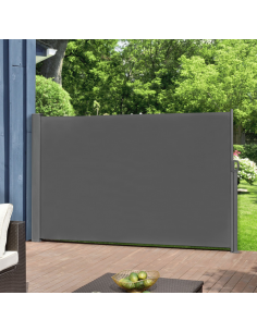 Sidemarkise markise gulv grå sort terrasse afskærmning 2