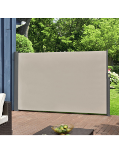 Sidemarkise markise gulv grå sort terrasse afskærmning 2