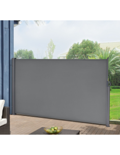 Sidemarkise markise gulv grå sort terrasse afskærmning 2