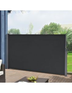 Sidemarkise markise gulv grå sort terrasse afskærmning 2