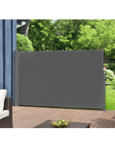 Sidemarkise markise gulv grå sort terrasse afskærmning 2