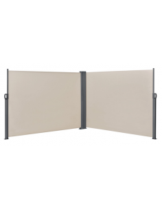 Sidemarkise markise gulv grå sort terrasse afskærmning vinkel hjørne hjørnemarkise vinkelmarkise