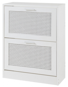 Skoskab skobænk hvid