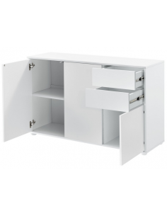 skænk sideboard mat hvid skuffer 2