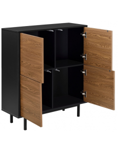 vitrineskab vitrine sort køkken billig 2