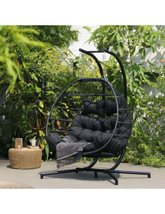 Havemøbler hængestol 2 personer hængekøjer udendørsmøbler 2