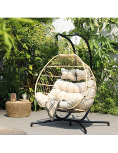 Havemøbler hængestol 2 personer hængekøjer udendørsmøbler 2