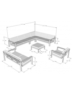 loungesæt havemøbler havesofa loungesofa til haven terrassen 2