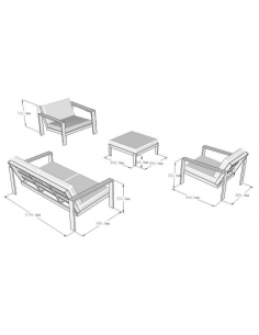 loungesæt havemøbler havesofa loungesofa til haven terrassen 2