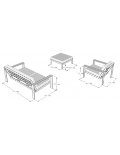 loungesæt havemøbler havesofa loungesofa til haven terrassen 2