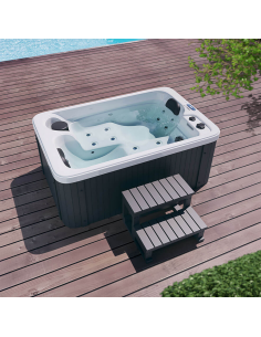 udendørs spa udendørsspa spabad udendørs terrasse led bobler lys tilbud massage whirlpool boblebad