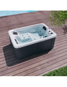 udendørs spa udendørsspa spabad udendørs terrasse led bobler lys tilbud massage whirlpool boblebad