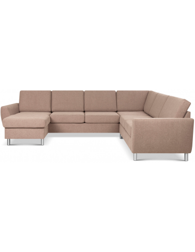 Wendy Sofa Polyester B295 D230 Børstet Alugrå Lysebrun