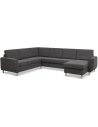 Wendy U-sofa i polyester B295 x D230 cm - Natur/Antracit