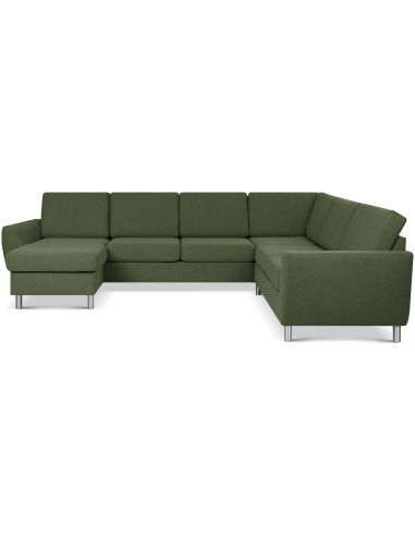 Wendy Sofa Polyester B295 D230 Børstet Alugrå Mosgrøn