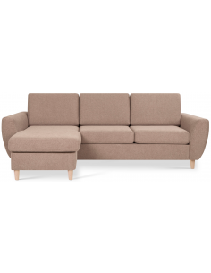 chaiselongsofa chaiselong sofa moderne billig tilbud stof brun