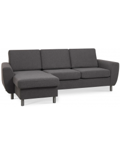 chaiselongsofa chaiselong sofa moderne billig tilbud stof grå