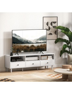 tvbord med opbevaring opbevaring stuemøbler hvid 2