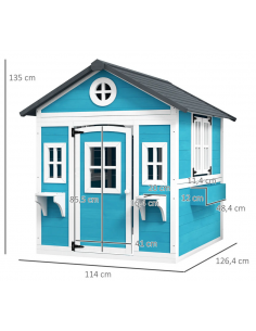 legehus træ udendørs legetøj udeleg 2
