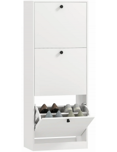 Skoskab skobænk hvid