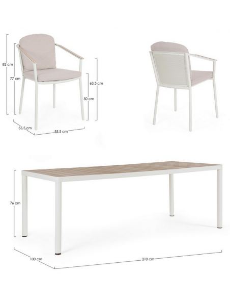 spisebordssæt udendørs havemøbler havebord med havestole polyrattan