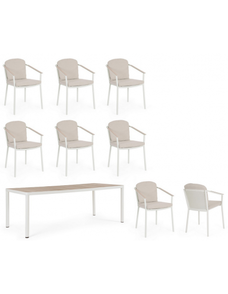 spisebordssæt udendørs havemøbler havebord med havestole polyrattan