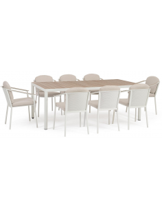 spisebordssæt udendørs havemøbler havebord med havestole polyrattan