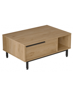 sofabord med opbevaring træ eg opbevaring stuemøbler