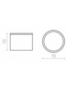 udendørs påbygningsspot hvid sort led loftlampe udhæng udendørslamper udendørsbelysning 2