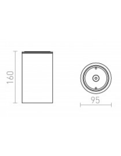 udendørs påbygningsspot hvid sort led loftlampe udhæng udendørslamper udendørsbelysning 2