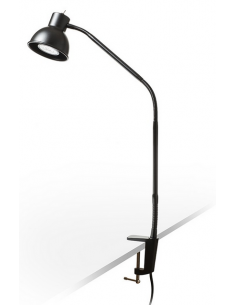 bordlampe bordkant bordplade klemme sort