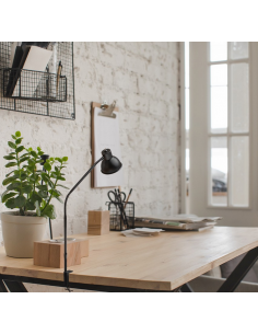 bordlampe bordkant bordplade klemme sort 2