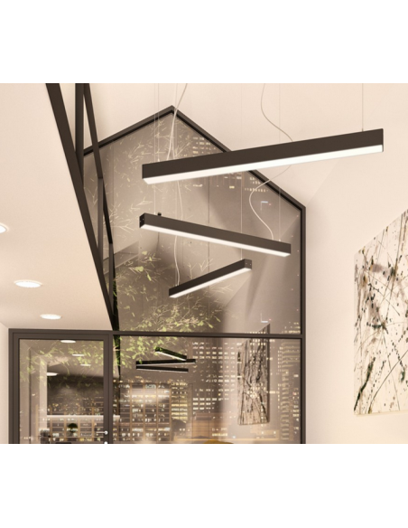 Langbordspendel langbordspendler Loftlampe sort led design