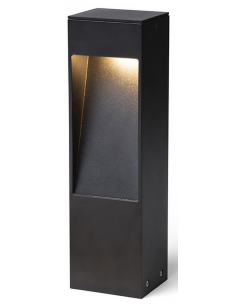 Udendørs bedlampe led sort rund havelamper udendørslamper