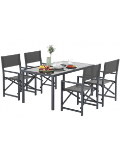 spisebordssæt udendørs havemøbler havebord med havestole klapstole