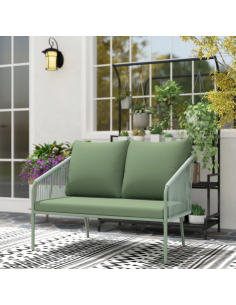 havebænk polyrattan havesofa altan 2