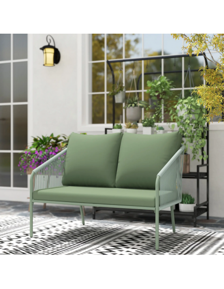 havebænk polyrattan havesofa altan