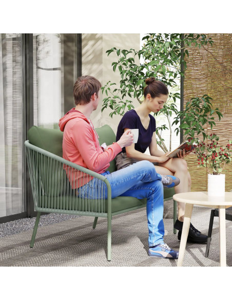 havebænk polyrattan havesofa altan