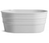 Tinozza håndvask i keramik 58,5 x 40 cm - Mat hvid