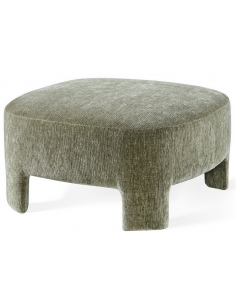 fodskammel skammel bænk til lænestol stof grøn 2