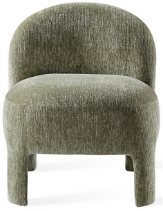 lænestol stof grøn moderne loungestol 2