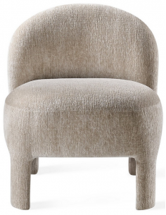 lænestol stof beige moderne loungestol 2